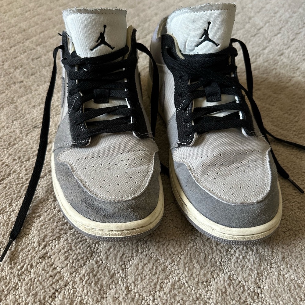 Jordan Black and Gray Sneakers